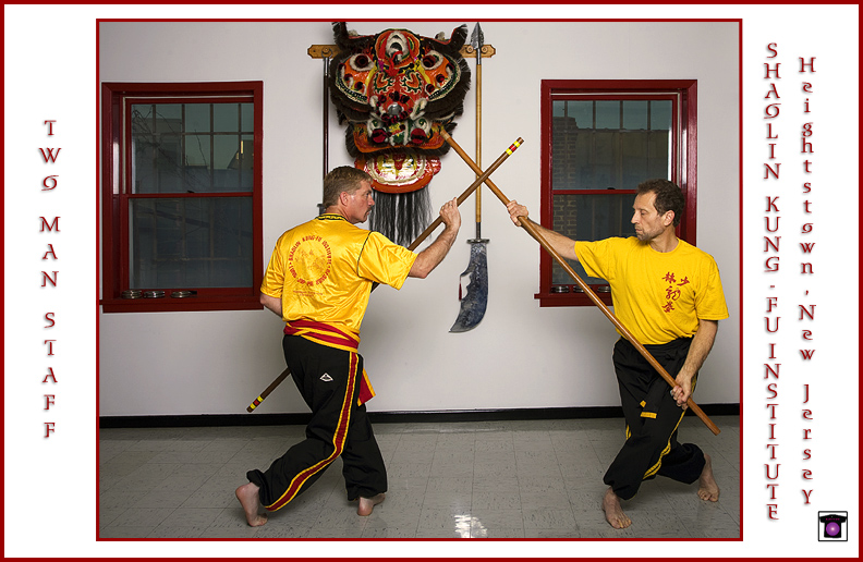 Two Man Staff Exercise